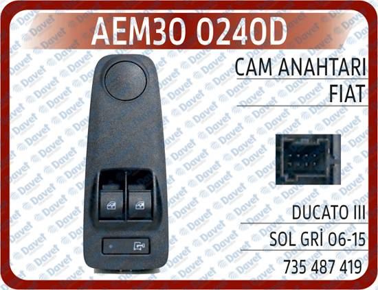 ZSW1082 Cam Acma Anahtari Ciftli Turuncu Isik 8 Pin Fiat Doblo 2010-/ Ducato - Boxer Iii - Jumper Iii 2006-2014